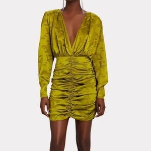 RONNY KOBO Plunge Mini Dress XS